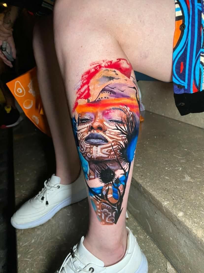 Demonic tattoo art